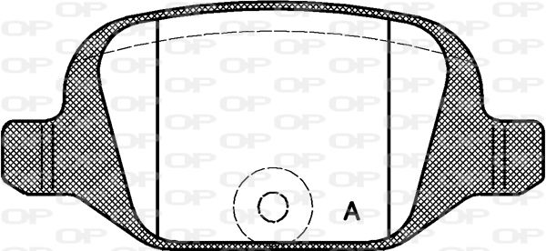 OPEN PARTS Комплект тормозных колодок, дисковый тормоз BPA0727.00